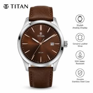 Titan Analog Brown Dial Men's Watch