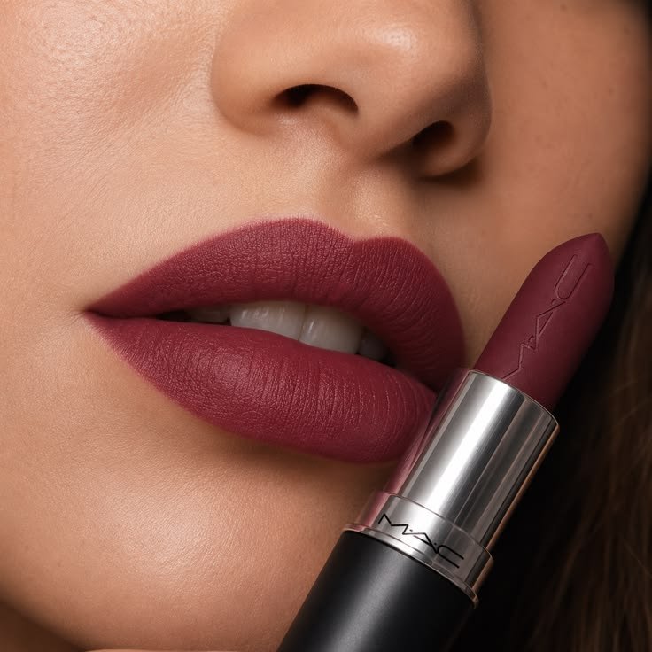 luxury deep cranberry matte lipstick look mac inspired beauty