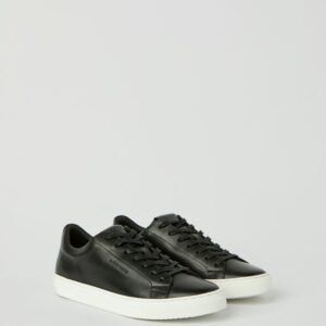 men’s classic leather sneakers men black